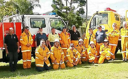 Firefighters from the Legume, Liston, Urbenville and Killarney at the Legume Fire Brigade Open Day on Saturday. Firefighters from the Legume, Liston, Urbenville and Killarney at the Legume Fire Brigade Open Day on Saturday.