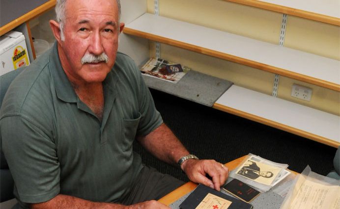 Gympie RSL President Ivan Friske with old photos handed to the club. He is hoping to find the relatives of the original owners. A selection of photos and letters dating back to 1928 in India have been handed in to the Gympie RSL. Gympie RSL President Ivan Friske with old photos handed to the club. He is hoping to find the relatives of the original owners. A selection of photos and letters dating back to 1928 in India have been handed in to the Gympie RSL.