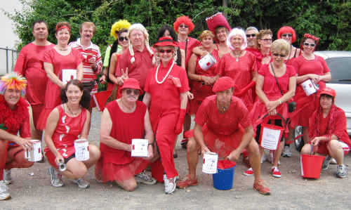 Members of the Cutlery Hash House Harriers frocked up and took to the streets of Yeppoon on Saturday for the red run in aid of the Wahroonga Prevention of Youth Suicide Group. Members of the Cutlery Hash House Harriers frocked up and took to the streets of Yeppoon on Saturday for the red run in aid of the Wahroonga Prevention of Youth Suicide Group.