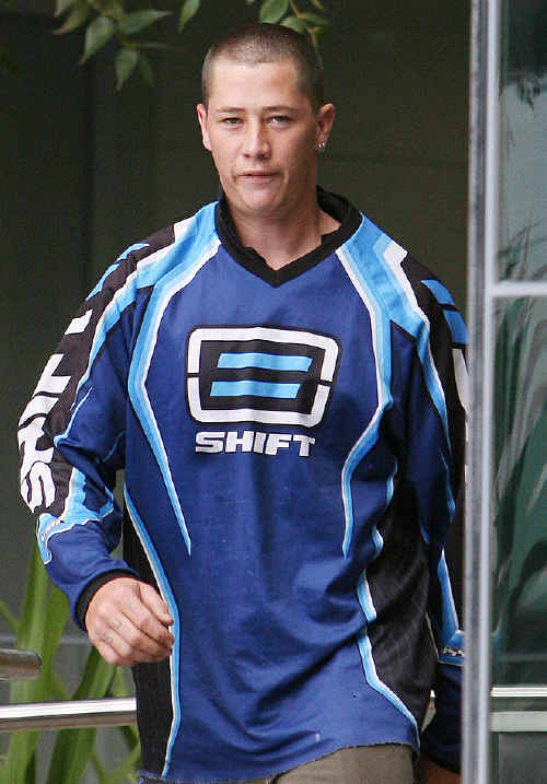 Matthew Francis Brady arrives at Ipswich Court after allegedly tattooing an image of a penis on the back of another man. Matthew Francis Brady arrives at Ipswich Court after allegedly tattooing an image of a penis on the back of another man.