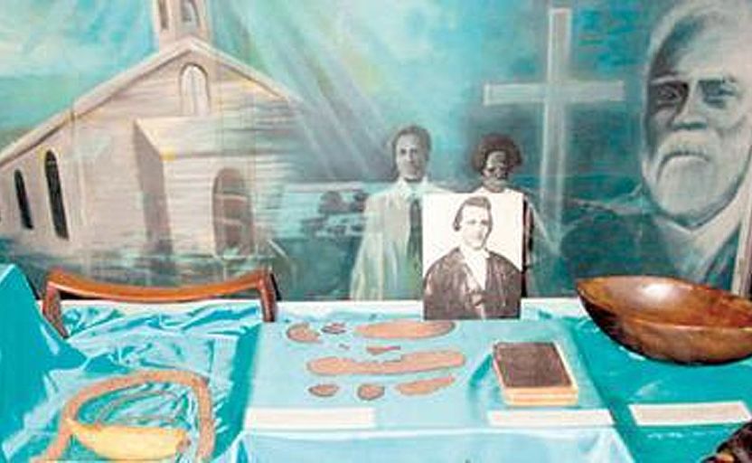 A display at the Fiji Museum. A display at the Fiji Museum.