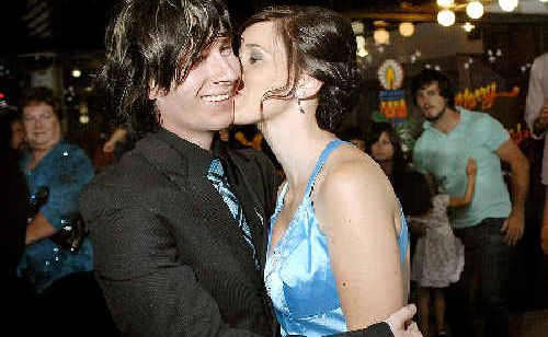 Nick Daley, 19, shocks girlfriend Nikki Scofield, 18, with his marriage proposal at Nikki’s high school formal in Lismore last year. Nick Daley, 19, shocks girlfriend Nikki Scofield, 18, with his marriage proposal at Nikki’s high school formal in Lismore last year.