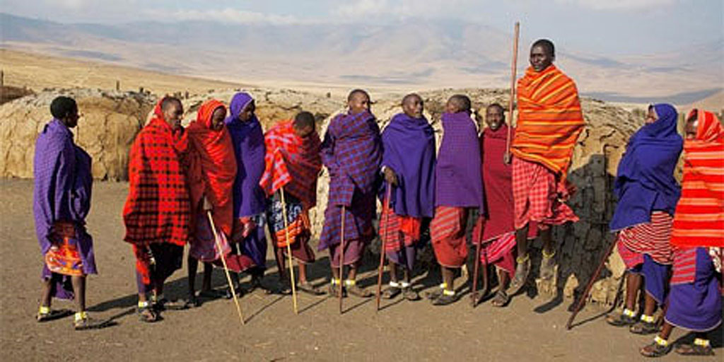 The Masai, traditional tribesmen in Kenya and Tanzania, jump to show off their strength and status. The Masai, traditional tribesmen in Kenya and Tanzania, jump to show off their strength and status.
