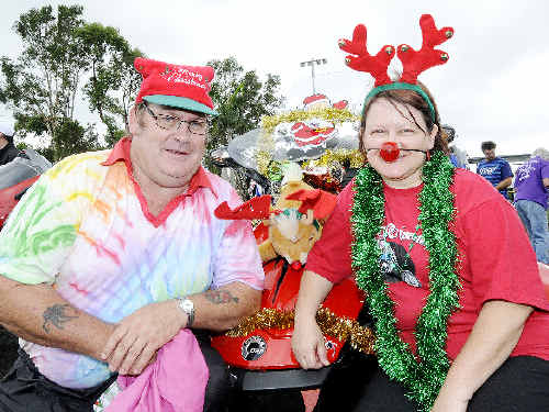 Geoff and Sue Quinn, of Alstonville, love doing the annual North Coast Charity Motorcycle Toy Run each year on their Can-Am Spyder. Geoff and Sue Quinn, of Alstonville, love doing the annual North Coast Charity Motorcycle Toy Run each year on their Can-Am Spyder.