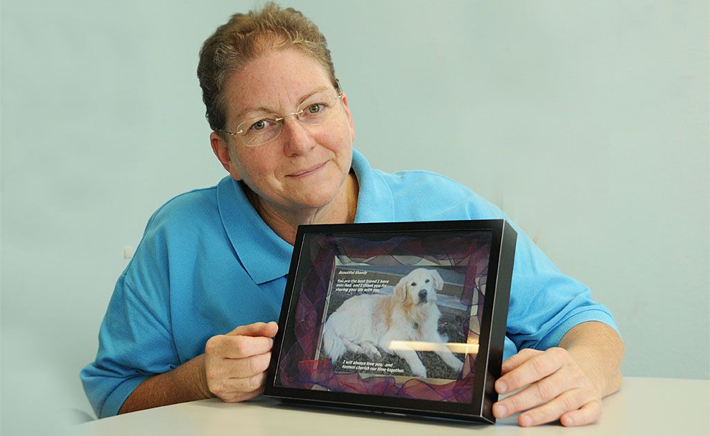 Cheryl Warburton lost her best friend Shardy in July. Cheryl Warburton lost her best friend Shardy in July.