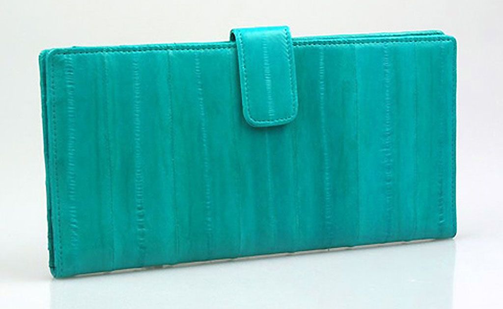 The eel skin travel wallet. The eel skin travel wallet.
