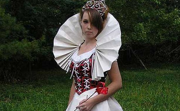 A dress made from duct tape by the DuckTapeBandit. A dress made from duct tape by the DuckTapeBandit.