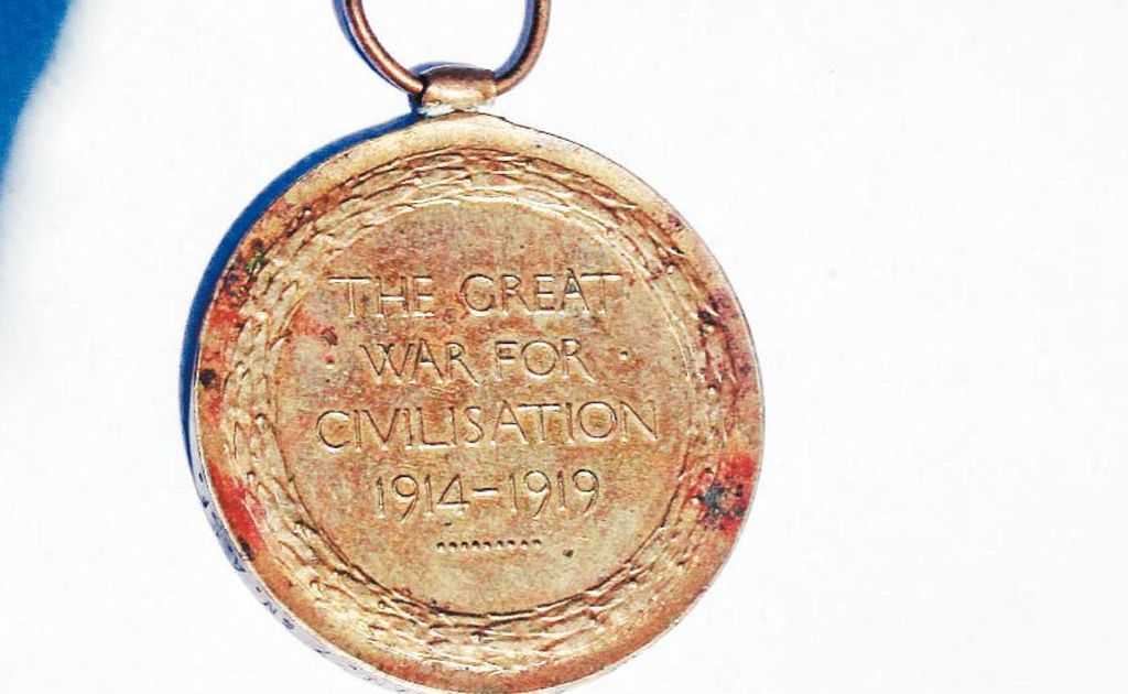 The medal found during a house renovation in Grafton. The medal found during a house renovation in Grafton.