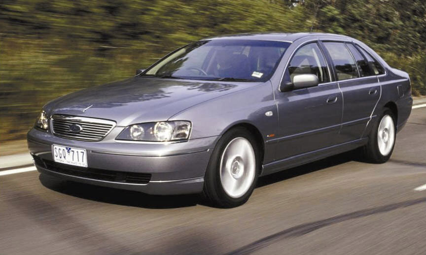 Increased Capacity: The 2003 model Ford Fairlane BA has a 5.4-litre V8 under the bonnet. Increased Capacity: The 2003 model Ford Fairlane BA has a 5.4-litre V8 under the bonnet.