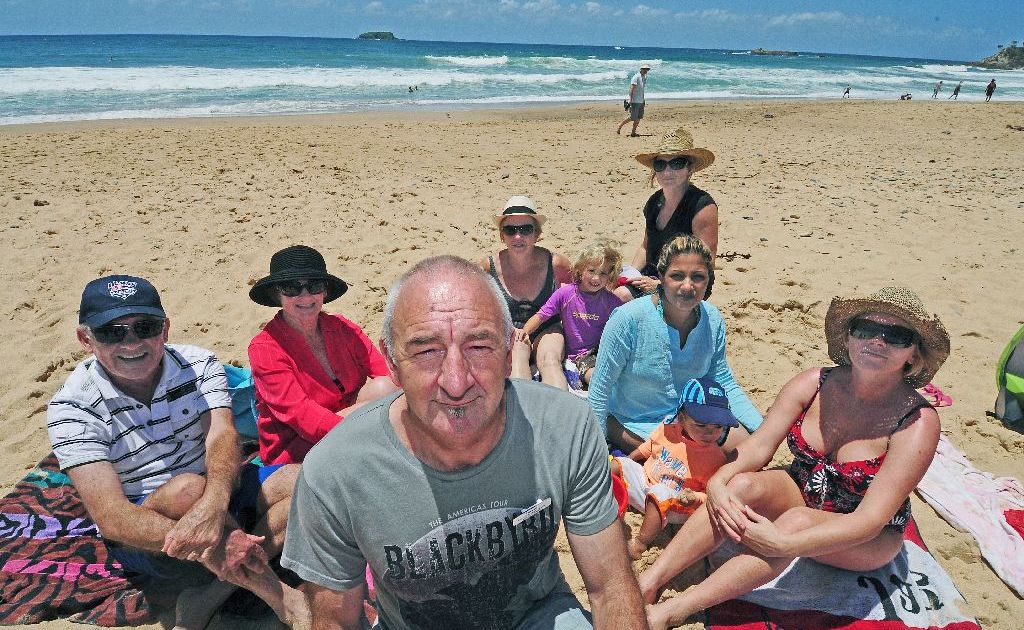 Beach-goers are calling for patrols at Sapphire. Beach-goers are calling for patrols at Sapphire.
