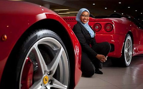 Brisbane university student Yassmin Abdel-Magied, 19, has a passion for fast cars, especially Ferraris: “I just became enamoured with these beautiful machines.’’ Brisbane university student Yassmin Abdel-Magied, 19, has a passion for fast cars, especially Ferraris: “I just became enamoured with these beautiful machines.’’