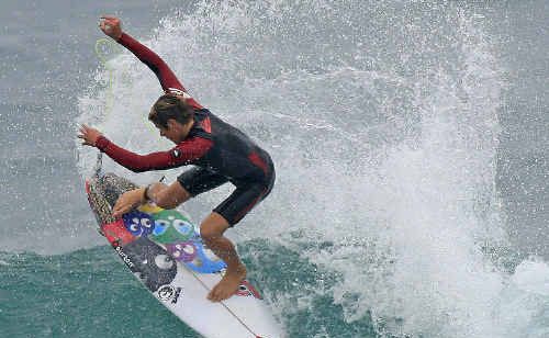 Nervous wait: Junior men’s favourite Jack Freestone in action. Nervous wait: Junior men’s favourite Jack Freestone in action.