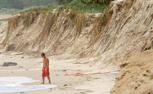 Duranbah beach is expected to be ‘smashed’ by large surf. Duranbah beach is expected to be ‘smashed’ by large surf.