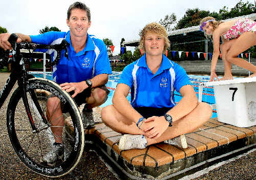 Brad Bevan, Mikel Nyholt and 9-year-old Alexandra Brosnan. Brad Bevan, Mikel Nyholt and 9-year-old Alexandra Brosnan.