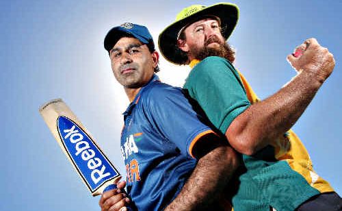 Jeffrey Singh Gosel and Ben Mills ready for the Australia Day clash. Jeffrey Singh Gosel and Ben Mills ready for the Australia Day clash.