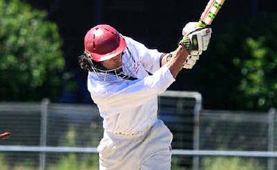 Death rattle: Murwillumbah’s Troy Singh is sent packing in the clash against Tintenbar-East Ballina. Death rattle: Murwillumbah’s Troy Singh is sent packing in the clash against Tintenbar-East Ballina.