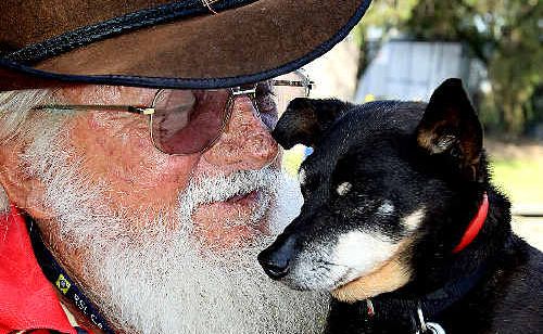 George Liddle and Butch have been reunited after kind strangers led Butch to a South Tweed pet store. George Liddle and Butch have been reunited after kind strangers led Butch to a South Tweed pet store.