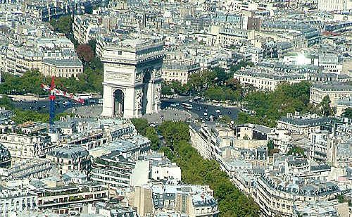 Paris seen from the Eiffel Tower. Paris seen from the Eiffel Tower.