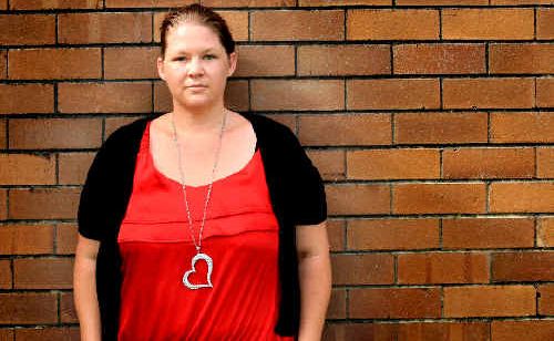 Amy Mudge has been placed on a waiting list for breast reduction surgery. Amy Mudge has been placed on a waiting list for breast reduction surgery.