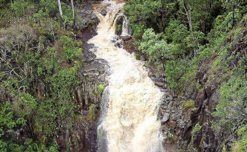 The beautiful view at Queen Mary Falls in Killarney. The beautiful view at Queen Mary Falls in Killarney.