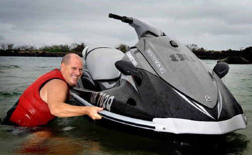 Matt Cook and seven mates will ride jet skis from Kirra to Kuta to raise money for Steve Irwin’s Wildlife Warriors and Bring Back Kirra. Matt Cook and seven mates will ride jet skis from Kirra to Kuta to raise money for Steve Irwin’s Wildlife Warriors and Bring Back Kirra.