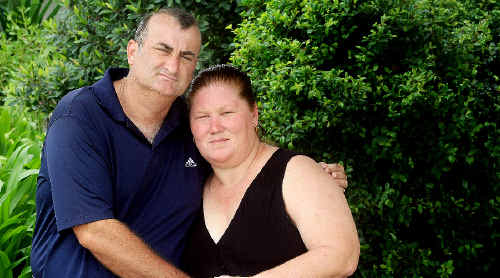 Kylie and Patrick Conaghan waited six hours while hospital staff searched for Mrs Conaghan’s medical records. Kylie and Patrick Conaghan waited six hours while hospital staff searched for Mrs Conaghan’s medical records.