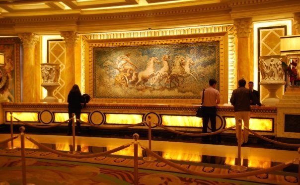 The lobby at Caesars Palace. The lobby at Caesars Palace.
