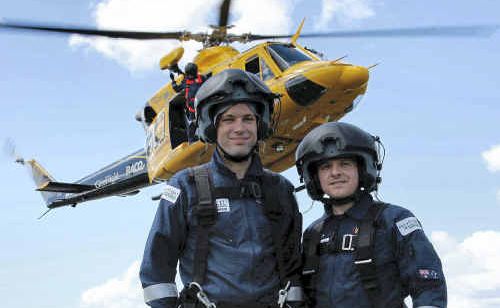 Doctors Tim Sampson and Nick Heard, both anaesthetists, will begin their placements with CareFlight after a week of specialist training. Doctors Tim Sampson and Nick Heard, both anaesthetists, will begin their placements with CareFlight after a week of specialist training.