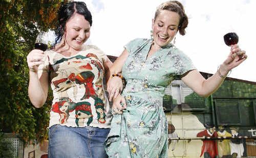 Natasha Campbell (left) and Katie Toohey of Soulful Stomp Productions are hosting the Grape Stomp Festival at Warrego Wines. Natasha Campbell (left) and Katie Toohey of Soulful Stomp Productions are hosting the Grape Stomp Festival at Warrego Wines.