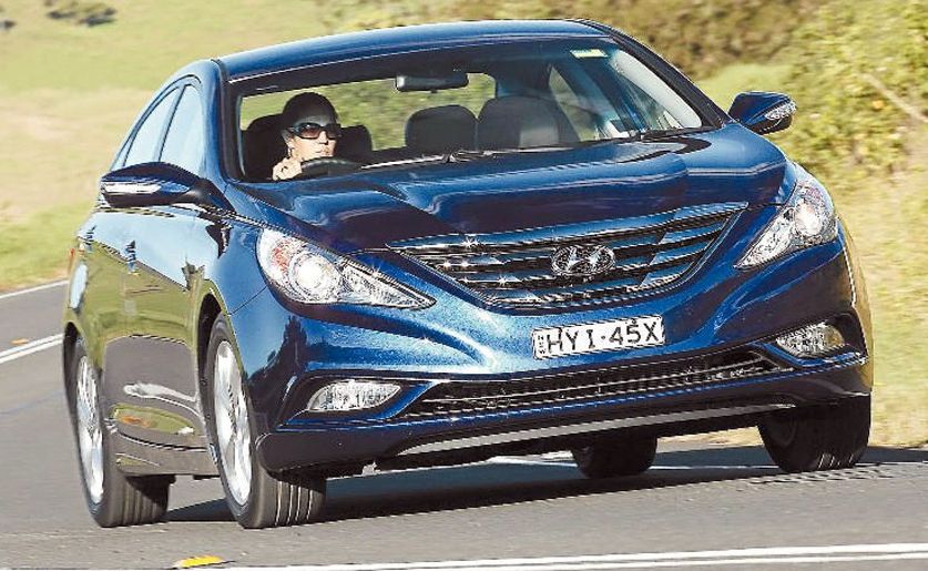 The Hyundai i45's design brief was to create 'presence'. The Hyundai i45's design brief was to create 'presence'.