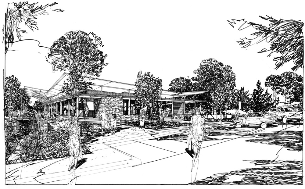 Pictured is an artist’s impression of a tavern planned for Sunrise Beach in Byron Bay. Pictured is an artist’s impression of a tavern planned for Sunrise Beach in Byron Bay.