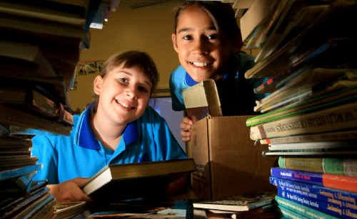 Amanda Castle and Phyllis Billin are sending books to flood victims. Amanda Castle and Phyllis Billin are sending books to flood victims.