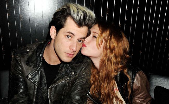 Mark Ronson with French model Josephine De La Baume. Mark Ronson with French model Josephine De La Baume.