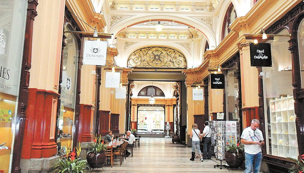 With its beautiful mosaic floor and glass canopy, the heritage listed Block Arcade is a Melbourne institution. With its beautiful mosaic floor and glass canopy, the heritage listed Block Arcade is a Melbourne institution.