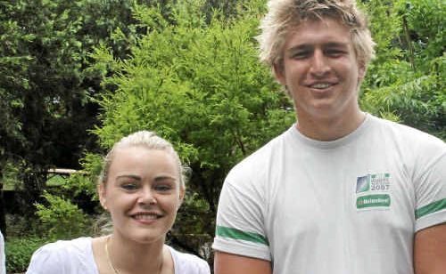Samara Rogan and Lachlan Brookes. Samara Rogan and Lachlan Brookes.