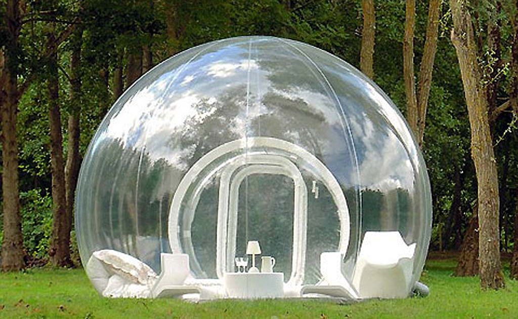 The bubble tent is perfect for the rugged outdoorsman who's not shy about camping. The bubble tent is perfect for the rugged outdoorsman who's not shy about camping.