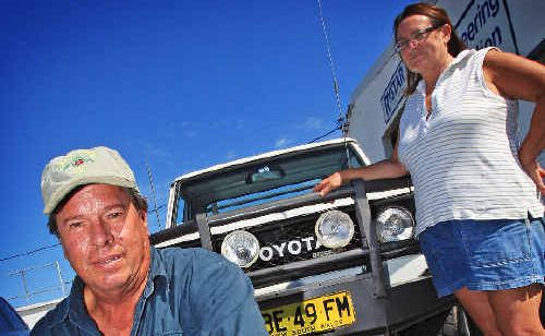 Tweed 4X4 Club members Geoff and Jo Carter. Tweed 4X4 Club members Geoff and Jo Carter.