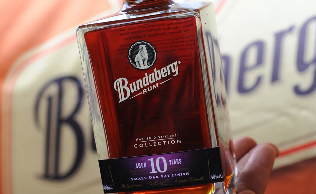 The Bundaberg Rum master distillers collection bottle. The Bundaberg Rum master distillers collection bottle.