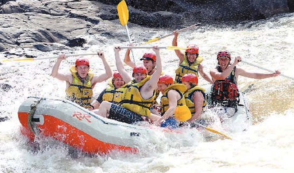 White water rafting at Barron River, Cairns. White water rafting at Barron River, Cairns.