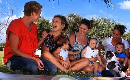 New Boardriders Cabarita- Kylie Webb, Beth Nevill, Clair King, Caroline Jackson and some of their bubs. New Boardriders Cabarita- Kylie Webb, Beth Nevill, Clair King, Caroline Jackson and some of their bubs.