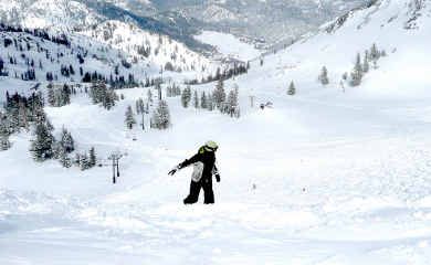 WHITEOUT: California’s Squaw Valley has a vast area to ski and a considerable choice of chairlifts. WHITEOUT: California’s Squaw Valley has a vast area to ski and a considerable choice of chairlifts.