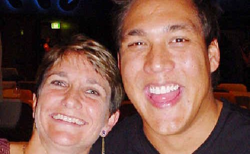 Geoff Huegill and his sister-in-law, Ballina solicitor Clarissa Huegill, pictured in May, 2005. Geoff Huegill and his sister-in-law, Ballina solicitor Clarissa Huegill, pictured in May, 2005.