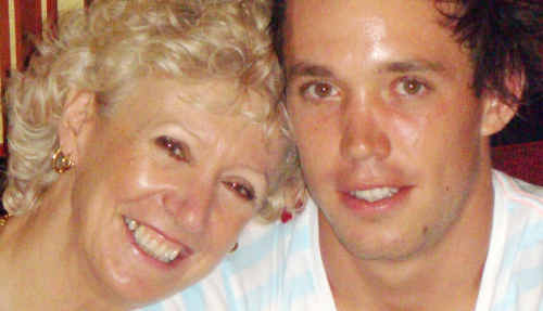 Jenny Stirling with her son Todd Parnell. Jenny Stirling with her son Todd Parnell.