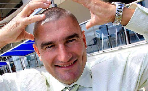 Golden Nugget king Kelvin Kerkow has given up his renowned hairstyle. Golden Nugget king Kelvin Kerkow has given up his renowned hairstyle.