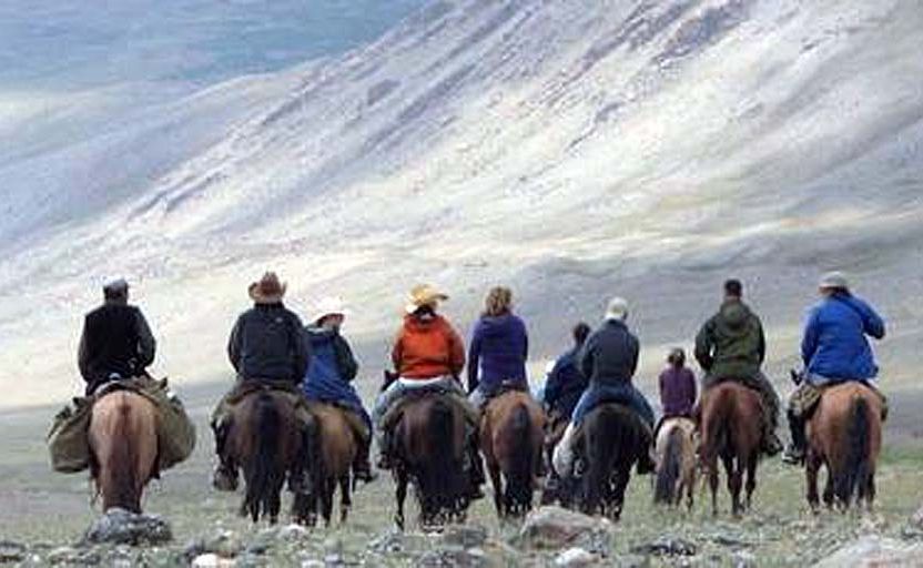 Trekking to the remote Altai Mountains. Trekking to the remote Altai Mountains.
