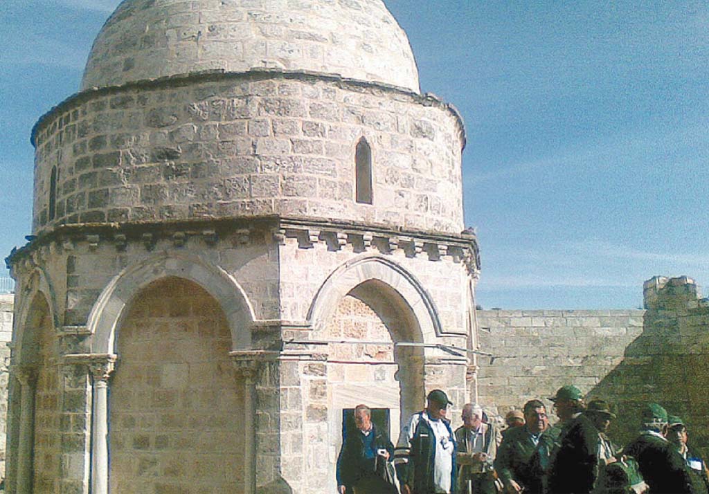 The Chapel of Ascension in Jerusalem. The Chapel of Ascension in Jerusalem.