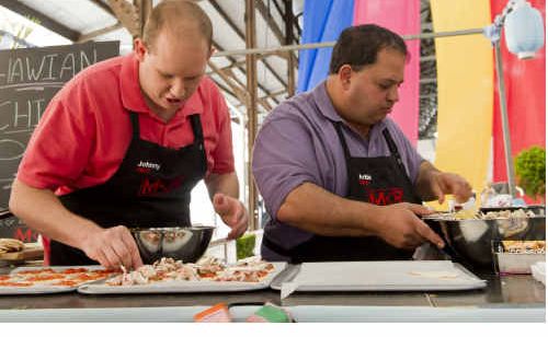 Johnny Brown and Artie Vella on My Kitchen Rules. The duo was eliminated in last night’s sudden death cook-off. Johnny Brown and Artie Vella on My Kitchen Rules. The duo was eliminated in last night’s sudden death cook-off.