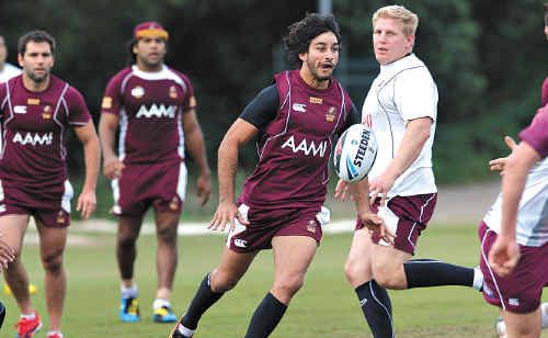 Johnathan Thurston keeps busy at State of Origin training at the Hyatt Coolum last year. Johnathan Thurston keeps busy at State of Origin training at the Hyatt Coolum last year.