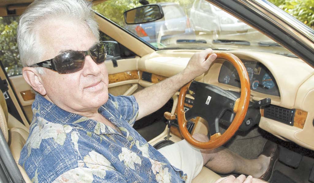 Alex Raymond in his 1994 Maserati 430 4v, which can go from 0-100kmh in a mere six seconds. Alex Raymond in his 1994 Maserati 430 4v, which can go from 0-100kmh in a mere six seconds.