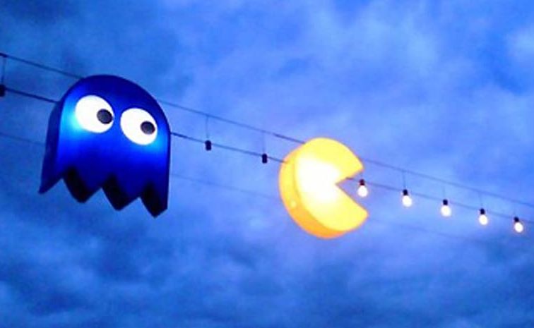 A special art installation dedicated to Pac Man. A special art installation dedicated to Pac Man.